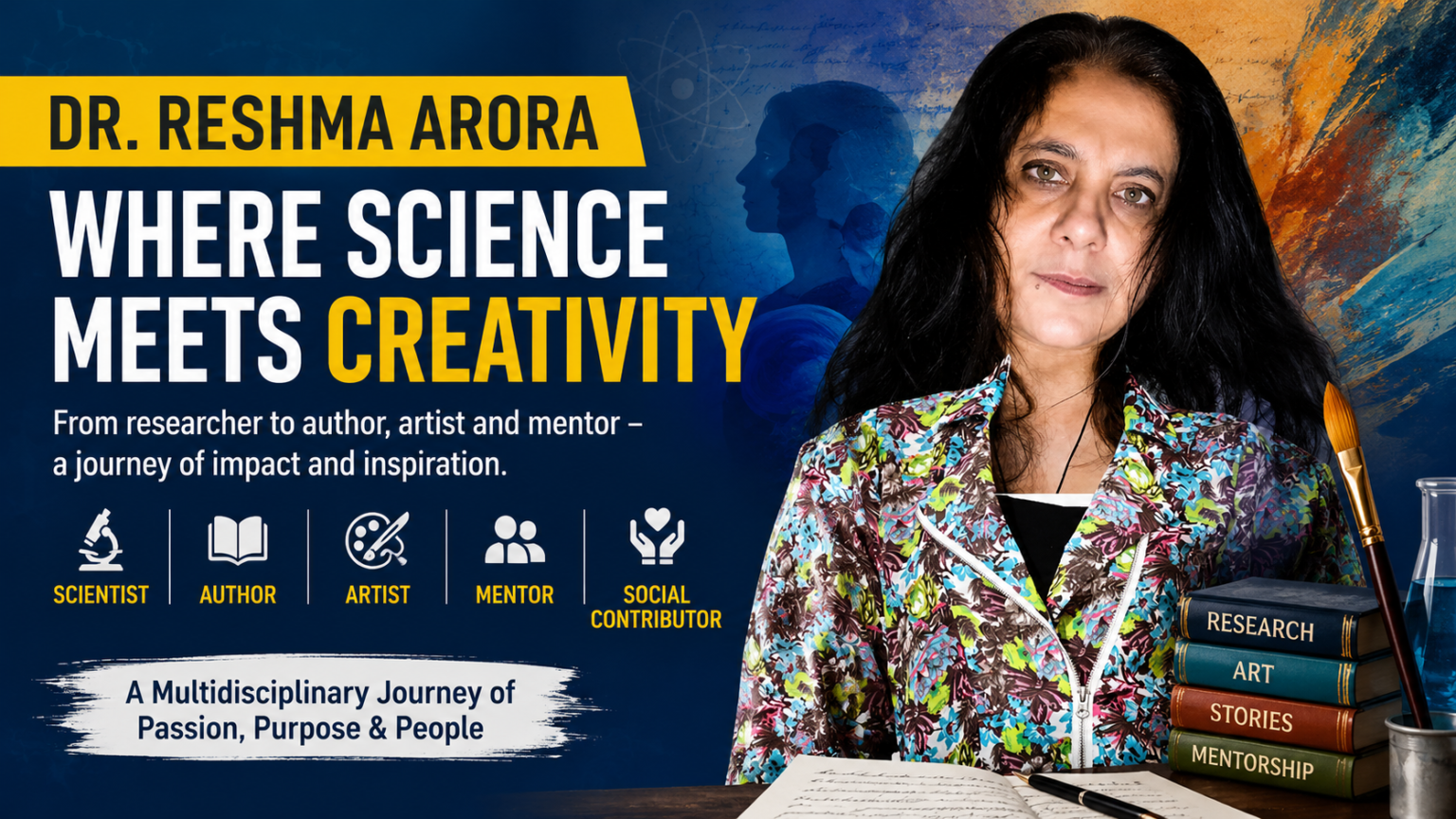 Dr. Reshma Arora’s Multidisciplinary Journey Brings Together Science, Education, Research, Literature and Social Advocacy